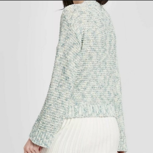 🛍️# 87 Chunky Knit Sage Fleck Sweater - Picture 3 of 7